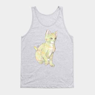 Caramel Apple Kitten Tank Top